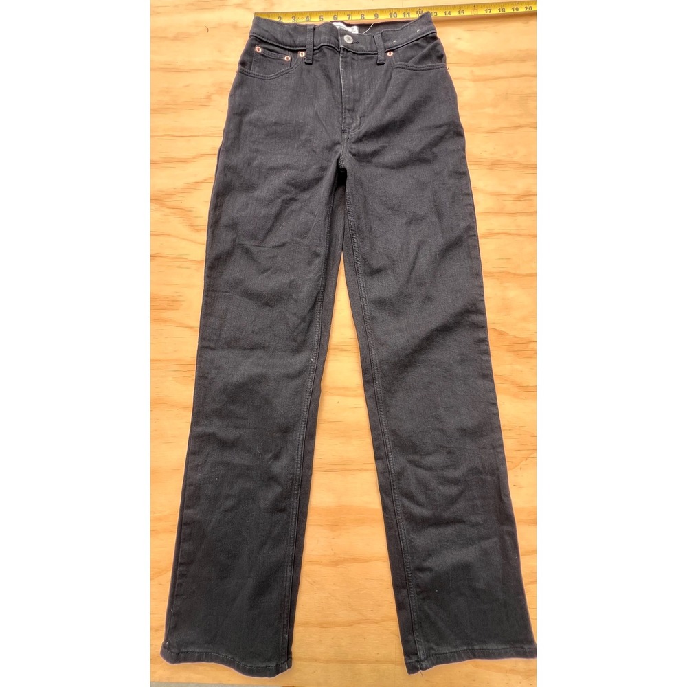 Abercrombie & Fitch The 90s Straight Ultra High Rise Jeans Black 26/2R